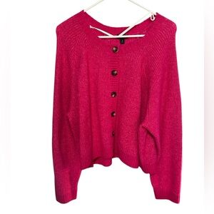 Torrid Vibrant Pink Cardigan Sweater
